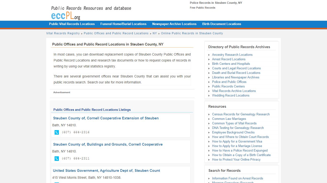 Police Records in Steuben County, NY - Free Public Records